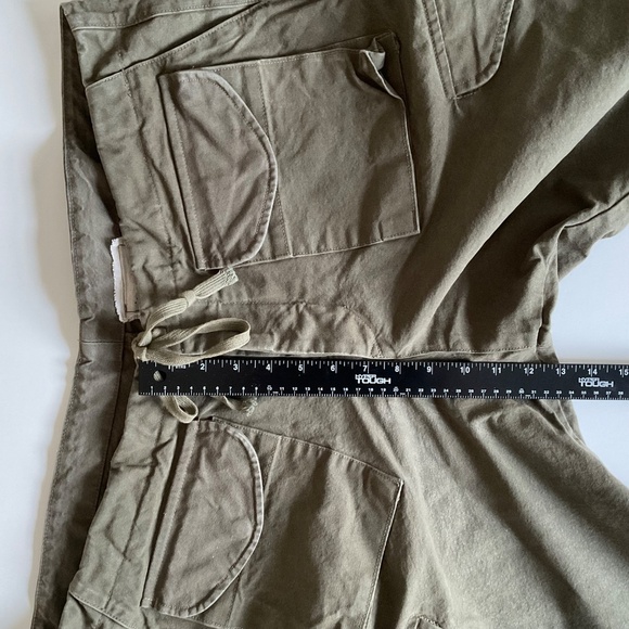 Greg Lauren Army Jacket Shorts XL- 4 Army Green Tent Cargo Tactical Durable - Picture 10 of 13